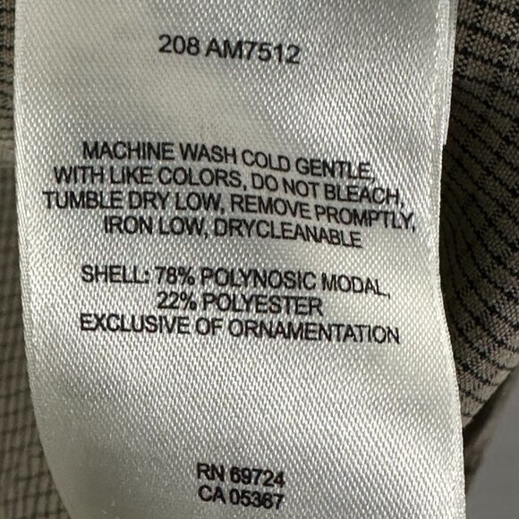 Columbia Shirt Mens Large Button Up Brown Check Long Sleeve Pockets Split Hem - Picture 7 of 8